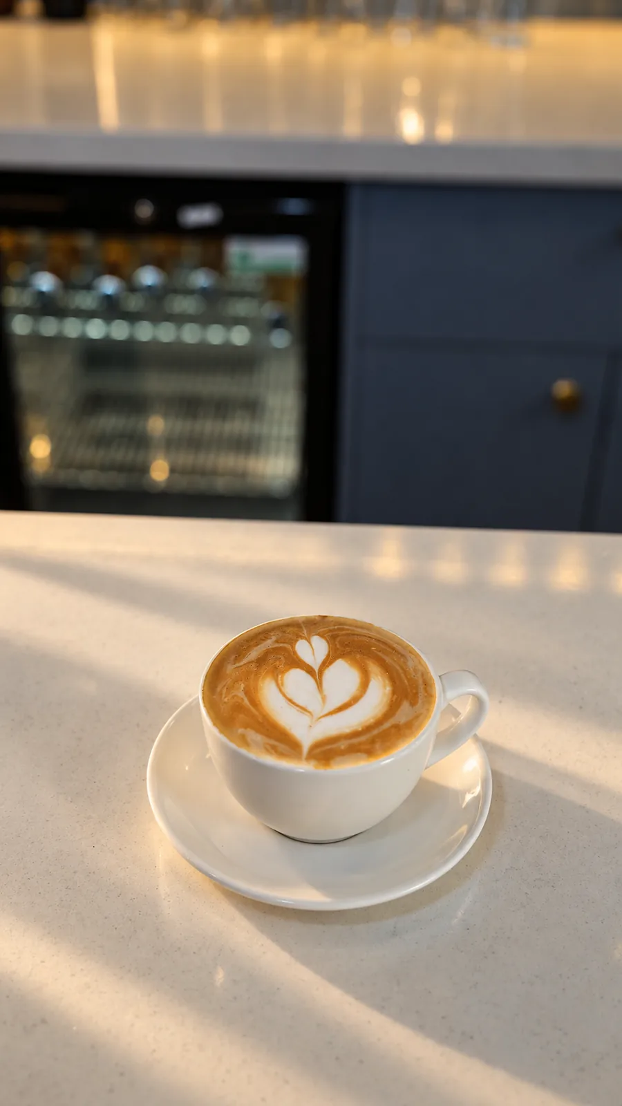 Coffee with latte art