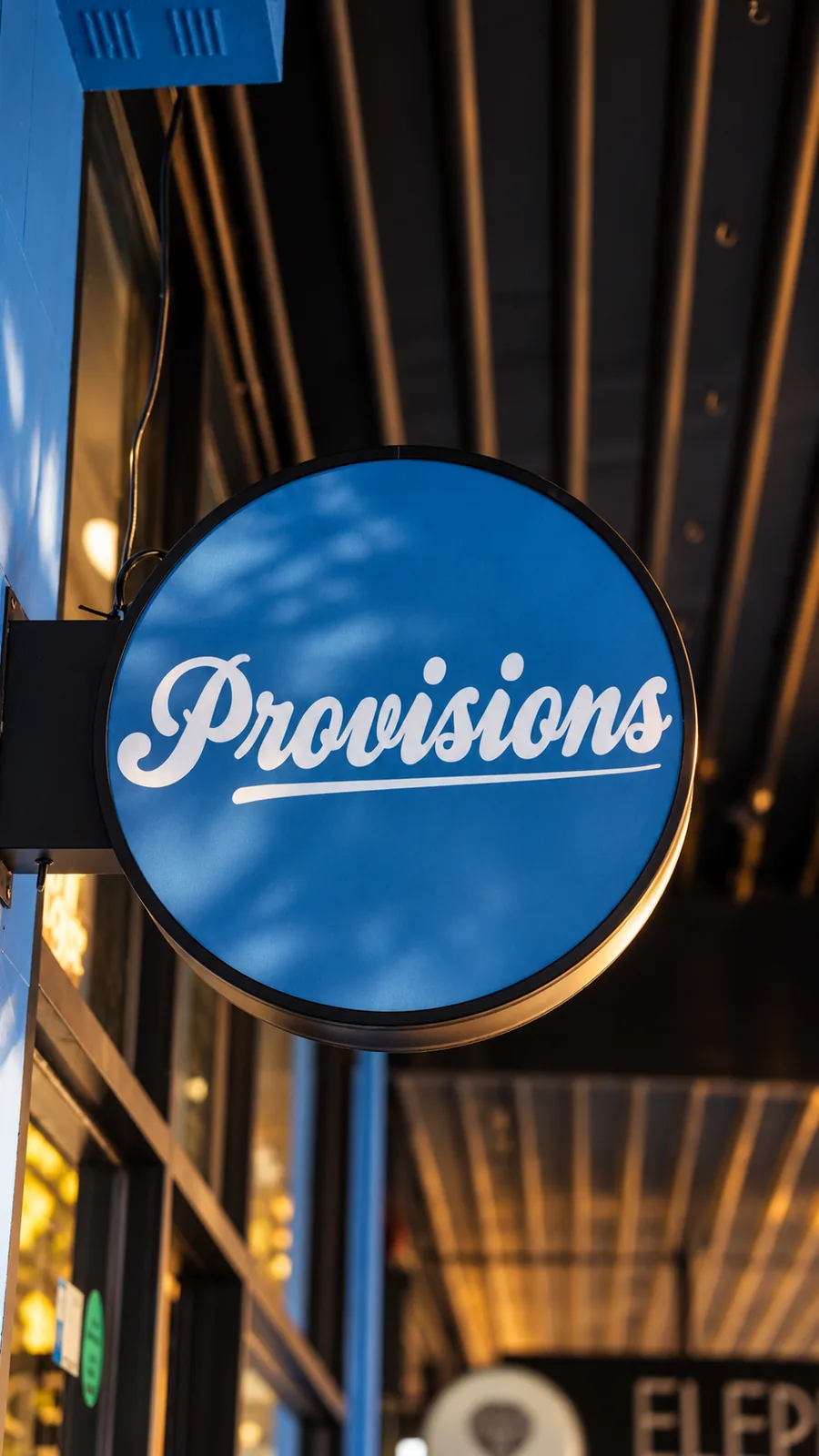 The Provisions sign